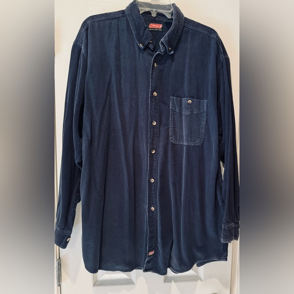 Coleman Other - ❄️Men’s Coleman Blue Corduroy Button Down Shirt XL ❄️